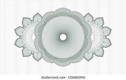 Green passport style rosette