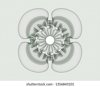 Green passport style rosette