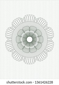Green passport style rosette