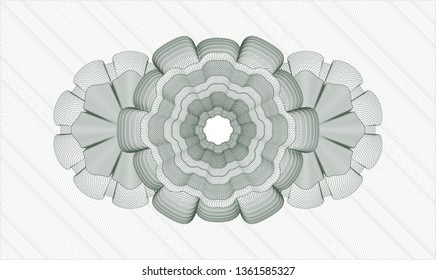 Green passport style rosette