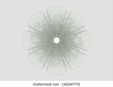 Green passport style rosette
