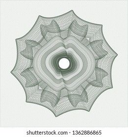 Green passport style rosette