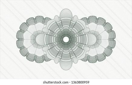 Green passport style rosette