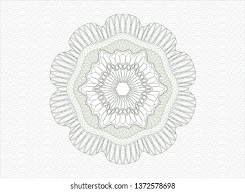 Green passport style rosette
