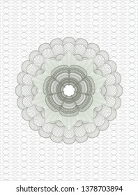 Green passport style rosette