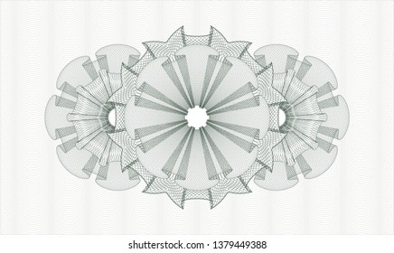 Green passport style rosette