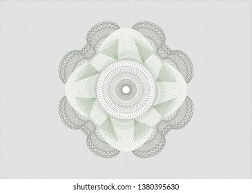 Green passport style rosette