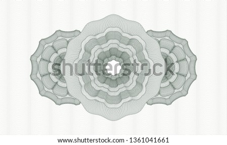Green passport style rosette