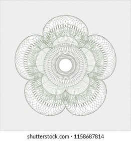 Green passport style rossete