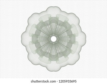 Green passport style rossete