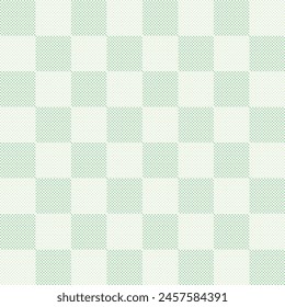 Green Pastel Color checkered pattern