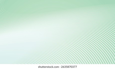 Gradiente pastel verde con rayas línea de fondo abstracto