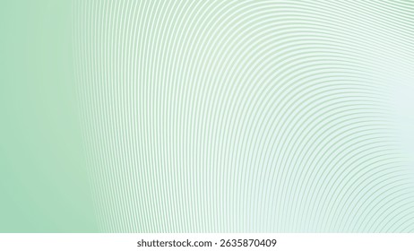 Green pastel gradient with stripes line abstract background