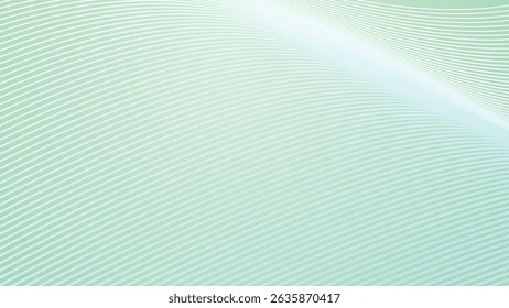 Green pastel gradient with stripes line abstract background