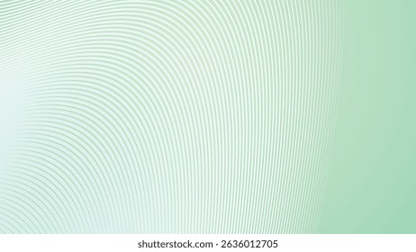 Green pastel gradient with stripes line abstract background