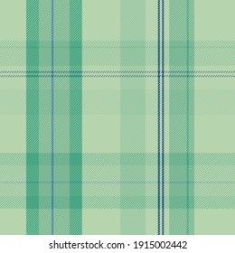 Green pastel plaid seamless vector pattern.