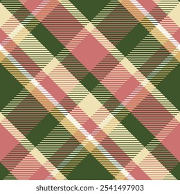 green Pastel Seamless pattern of Scottish tartan plaid,Repeatable background with check fabric texture. Flat vector backdrop of striped textile print, Classic Scottish seamless check pattern for plaid