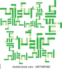 Green Pattern Design For background.