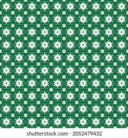El diseño de tonos verdes y la decoración en blanco son buenos para los fondos, las pantallas, las cortinas de papel pintado, las almohadas, los escudos, los motivos de tela, etc.