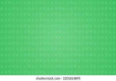 Green pattern fabric design. Casino poker table vector background.