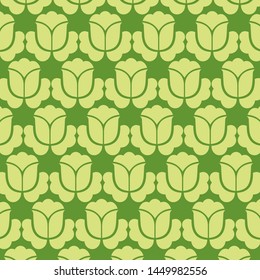 Green pattern floral vector tropical background, banners, Placards, Posters, Flyers. Trendy Ornament for fabric, wallpaper, packaging, wrapping, decorative print, and wall.