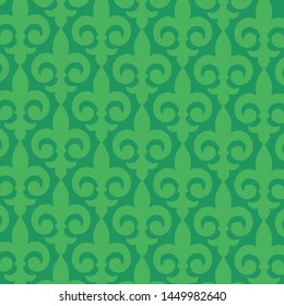 Green pattern floral vector tropical background, banners, Placards, Posters, Flyers. Trendy Ornament for fabric, wallpaper, packaging, wrapping, decorative print, and wall.