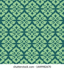 Green pattern floral vector tropical background, banners, Placards, Posters, Flyers. Trendy Ornament for fabric, wallpaper, packaging, wrapping, decorative print, and wall.