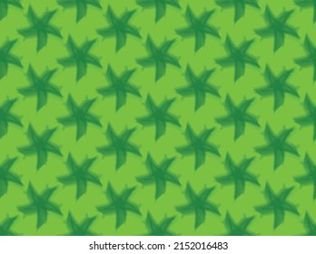 green pattern with leaves. Vector graphics