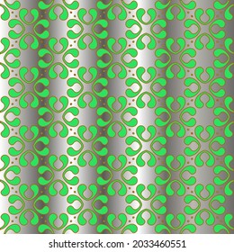 green pattern on a metal background. pattern for fabric, wallpaper, packaging. Decorative print. 
