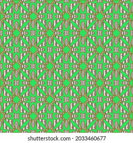 green pattern on a metal background. pattern for fabric, wallpaper, packaging. Decorative print. 