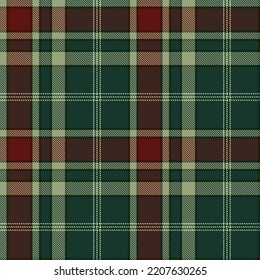 Green Pattern textile seamless tartan plaid vector texture. background decoration red