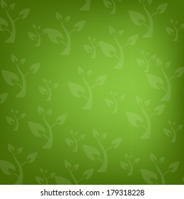 Green pattern with trees