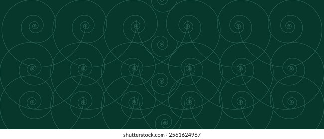 Green pattern Wallpaper, Luxury nature pattern design, green spirals line arts, Hand drawn outline design for fabric , print, cover, banner and invitation, Vector illustration.