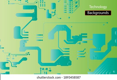 Green pcb motherboard abstract texture background pattern backdrop