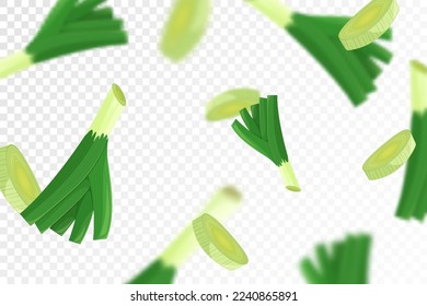 Green pea background. Flying or falling fresh green pea isolated on transparent background. Can be used for advertising, packaging, banner, poster, print. Flat design. Vector illustration