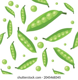 Vegetales verdes y semillas vectores vegetales naturales, alimentos sanos aislados. Verduras de judías de caricatura, planta cruda orgánica, elemento de diseño, signo de fondo blanco