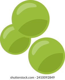 green pea. A set of fresh organic vegetables for healthy eating and diet. Fitness, healthy lifestyle, lose weight. Eps 10.