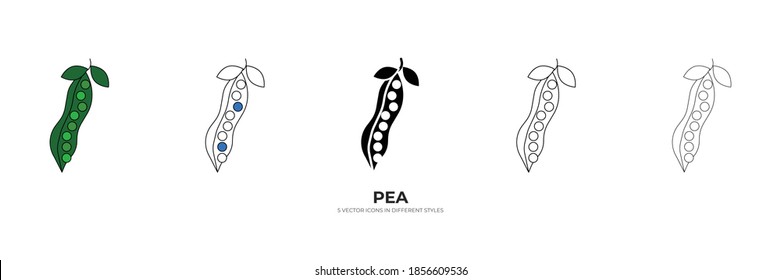 green pea vector type icon