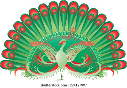 green peacock