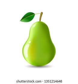 green pear realistic 
