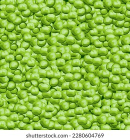 Grüner Erbsenhintergrund, Vektorgrafik.