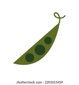 Green peas icon vector. Green peas vector on white background.