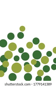 Green peas vertical background, vector art illustration.