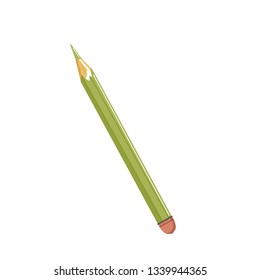 green pencil vector