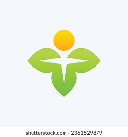 green people healty logodesign modern