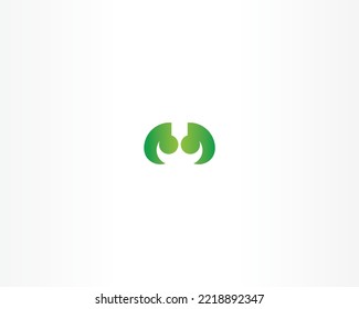 diseño de logotipo de personas verdes