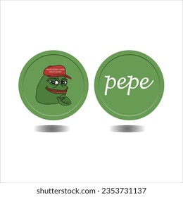 green Pepe coin image, Pepe coin price prediction, PEPE coin experiencing deflation