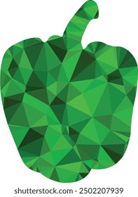 green peppers paprika vector illustratiton