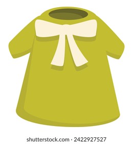 Green pet dress icon cartoon vector. Fashion costume. Shop for animal