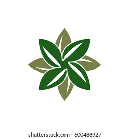Green Petal Leaf Logo Template Illustration Design. Vector EPS 10.
